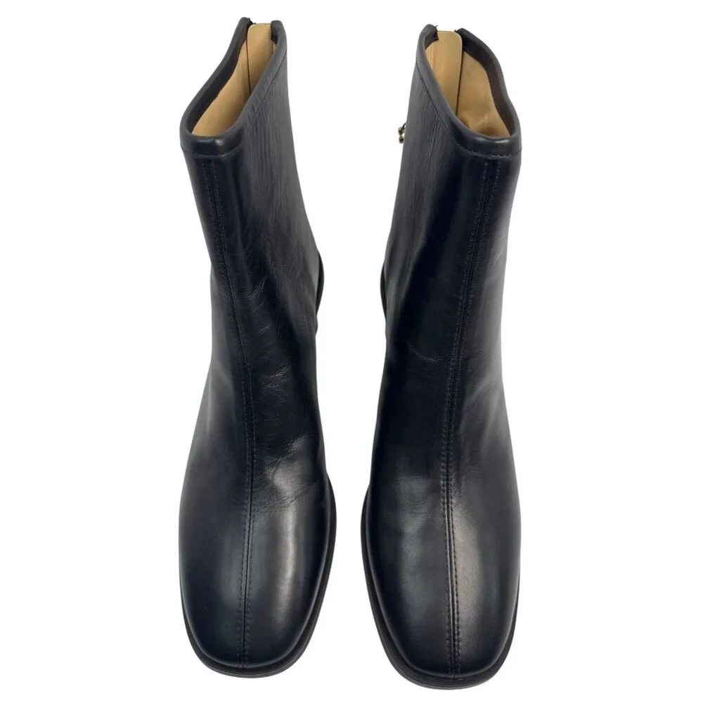 Coach Women's Gabi Black Leather Ankle Boots‎ Size 9.5